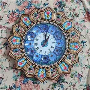ساعت مینا کاری با قاب خاتم خانمان مدل 348388 
