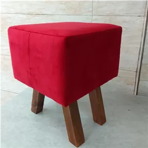 پاف مربعی با پایه های چوبی خانمان مدل 324110