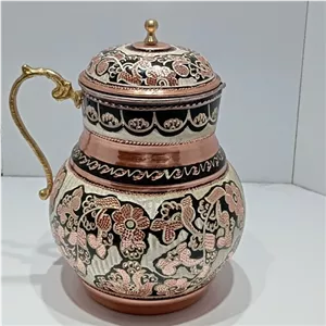 پارچ مسی نقره کوب در دار خانمان مدل 343485