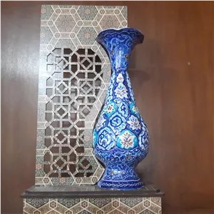 تندیس گلدان میناکاری طرح اسلیمی پرداز خانمان مدل 339446 