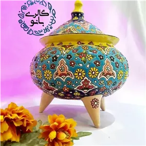 شکلاتخوری میناکاری سایز بزرگ خانمان مدل 340079 