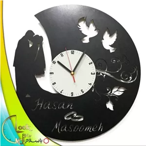 ساعت دیواری طرح عروس و داماد کد 309 خانمان مدل 345309