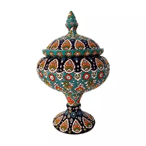 شکلات خوری میناکاری ارتفاع 24 سانت خانمان مدل 338667 