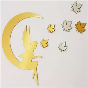 آینه طرح ماه و پری و برگ کد 1003 خانمان مدل 336673