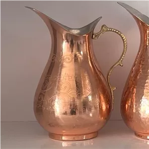مس پارچ مسی طرح دار نانو شده خانمان مدل 337816