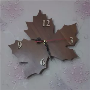 ساعت دیواری دست ساز معرق در طرح برگ خانمان مدل 341222
