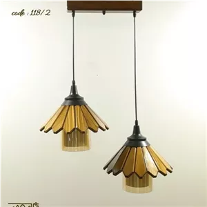 لوستر 2شعله مدل چتری شرکت نارون خانمان مدل 351806