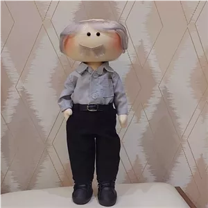 عروسک روسی اقا سفارش از روی عکس با ارتفاع 35 سانتی خانمان مدل 369716