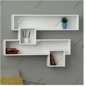 شلف دیواری کتابخونه دیواری خاص و شیک ارسال بصورت است خانمان مدل 318285