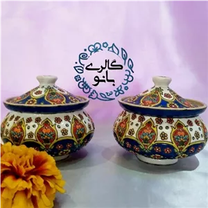 قندان جفتی میناکاری کد 301 خانمان مدل 337943 