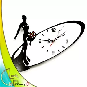 ساعت دیواری طرح عروس کد 334 خانمان مدل 341554