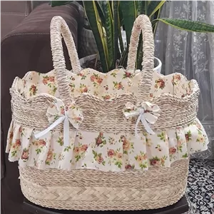 سبدپیک نیک حصیری زیباومحکم پیشنهادم به شما برای گردش و تفریح خانمان مدل 346932