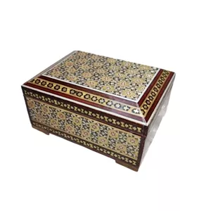 جعبه جواهر خاتم کاری مدل 9در12 خانمان مدل 348702