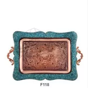سینی چای خوری فیروزه کوبی خانمان مدل 339060