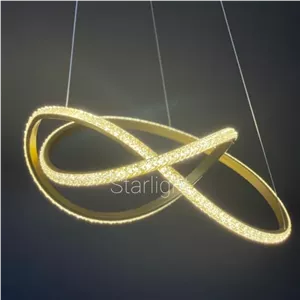 لوستر مدرن اینفینیتی اپوکسی چهار حالت نوری دارای ریموت کنترل و اپ موبایل خانمان مدل 348475