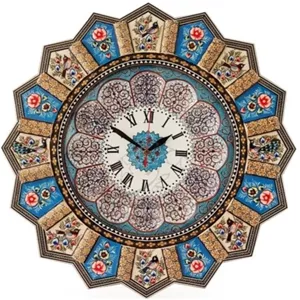 ساعت خورشیدی خاتم و مینا کاری شده خانمان مدل 342380 