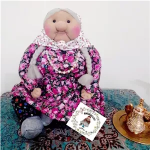 عروسک بی بی سکینه40 سانتی بزرگ و توپولی.عروسک مادربزرگ.عروسک ننه.عروسک پیرزن.عروسک یلدا.عروسک نوروز خانمان مدل 369202