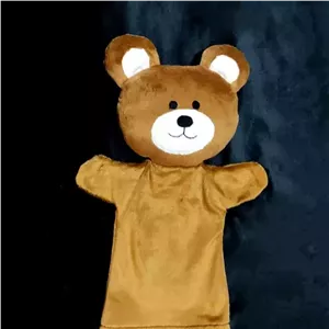 عروسک نمایشی پاپت خرس قهوه ای خانمان مدل 371865