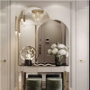 اینه دفرمه دو تیکه با قاب استیل304 خانمان مدل 336944