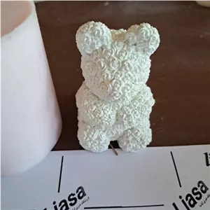 قالب سیلیکونی خرس تدی گلدار 8 سانتی خانمان مدل 353619