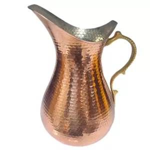 مس پارچ مسی یک ونیم لیتری چکش کاری و نانو شده خانمان مدل 339364