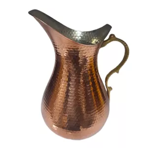 مس پارچ مسی یک لیتری چکش کاری و نانو شده خانمان مدل 339362