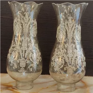 حباب لوستر و شمعدان گل پاریسی رنگ برنزی 2عدد قیمت جفت خانمان مدل 347042