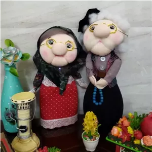 عروسک پیرزن و پیرمرد مخصوص دکوری خانمان مدل 369460