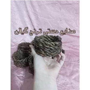 کاسه ی حصیری قهوای پیاله پذیرایی حصیری خانمان مدل 348252