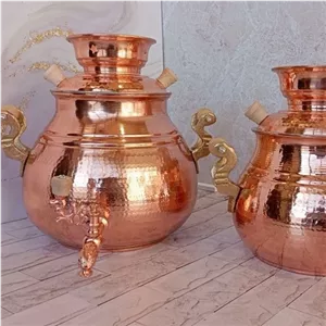 سماور رو گازی مسی 3.5لیتری خانمان مدل 338256