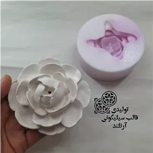 قالب سیلیکونی جا عودی گل برگ پهن رز برگ قاشقی خانمان مدل 353576