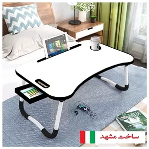 میز تحریر Mdfتاشو صادراتیارتفاع29سانت سفید وایت بردی خانمان مدل 310846