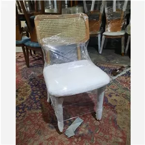صندلی تشکدار پشت حصیری مدل موکا باچوب راش گرجستان)کنسلی ومرجوع نداریم) خانمان مدل 320362