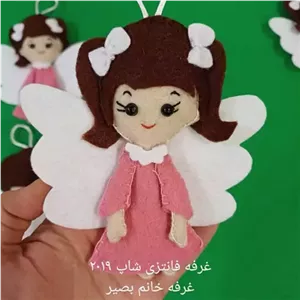 عروسک فرشته نمدی گیفت تولد یا آموزش حرف ف خانمان مدل 368773