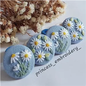 کش مو یا سنجاق سینه پیکسل لباس گلدوزی خانمان مدل 366942