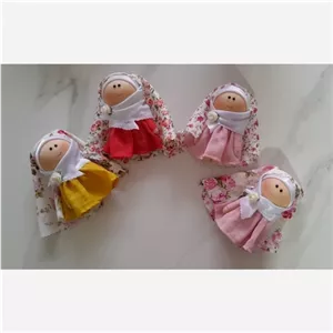 عروسک 15 سانتی محجبه -نذری-جشن تکلیف -روز دانش آموز -محرمی خانمان مدل 371624