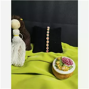 دستبند شکوفه مکرومه خانمان مدل 364677