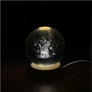 گوی چراغ دار زیر چوبی 8cm کیفیت درجه یک و فوق العاده جذاب خانمان مدل 327992