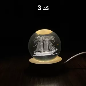 گوی چراغ دار زیر چوب 6cm کیفیت درجه یک و فوق العاده جذاب خانمان مدل 326532