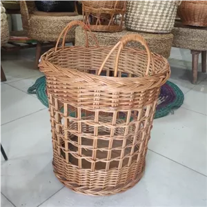 سبد جای کوسنی حصیری توری ایکیا جای کوسن و عروسک خانمان مدل 346062