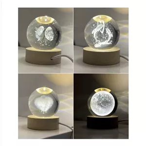 گوی چراغ دار زیر چوبی 6cm کیفیت درجه یک و فوق العاده زیبا خانمان مدل 327765
