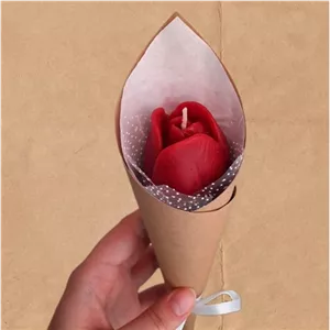 شمع غنچه رز شاخه ای خانمان مدل 335264