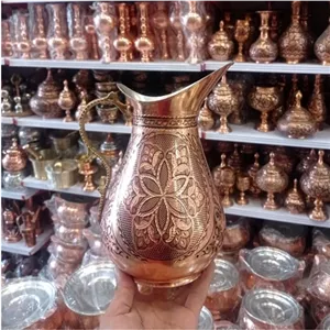 پارچ اردکی مسی سایز بزرگ الماس تراش خانمان مدل 341271