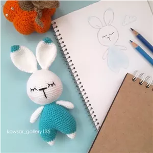 عروسک خرگوش خوابالو دستبافت خانمان مدل 369645