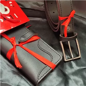 کیف کمربند چرم گاوی دست دوز خانمان مدل 359858