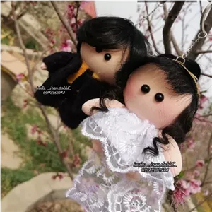 عروسک عروس داماد خانمان مدل 370133
