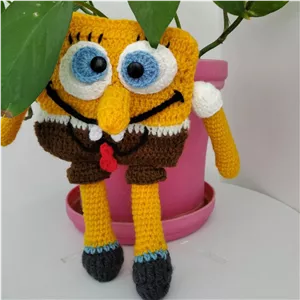 عروسک بافتنی باب اسفنجی خانمان مدل 369610