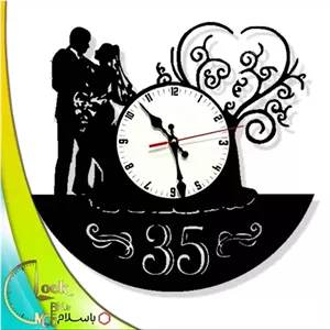 ساعت دیواری طرح عروس و داماد کد 659 خانمان مدل 345592