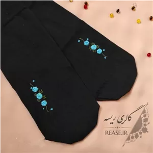 جوراب پریزن 120 گلدوزی شده خانمان مدل 365032