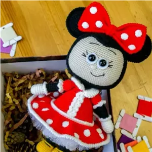 عروسک دست بافت بونی میکی موس اسباب بازی عروسک دستبافت خانمان مدل 373763